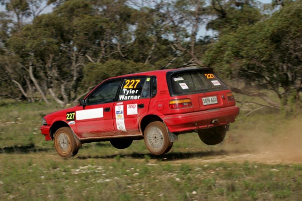 Guy Tyler/Brendan Warner in action at the Henry Lawson Rally (Photo: Phil Williams)